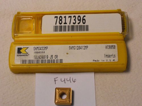 10 new kennametal snmg 433mp carbide inserts. grade: kc8050. usa made  {f446} for sale