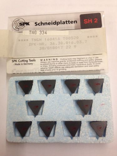 Tng 334 ceramic insert. spk grade sh2 &#034;10 pcs.&#034; cermatec for milling &amp; turning for sale