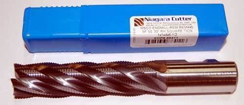 Niagara 1&#034; x 4&#034; M42-8% Cobalt Fine-Pitch Roughing CNC End Mill-TiCN Coated