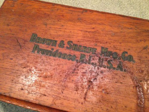 Vintage Brown &amp; Sharpe Dial Indicator w/ Original Wood Case
