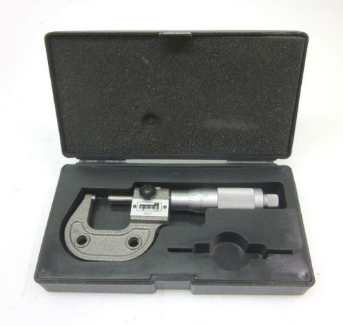 SPI 10-831-6 1&#034; Dial Digit Type Micrometer 0-1&#034; Range + Case