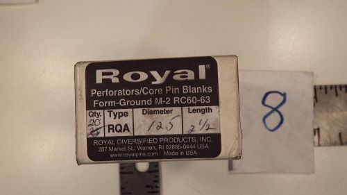 .125 x 2-1/2 Royal Ejector / Perforator / Core Pins RQA