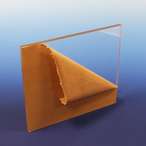 Clear acrylic / plexiglass sheet - 1/2 inch thick (.500)  sheet size: 12&#034; x 12&#034; for sale