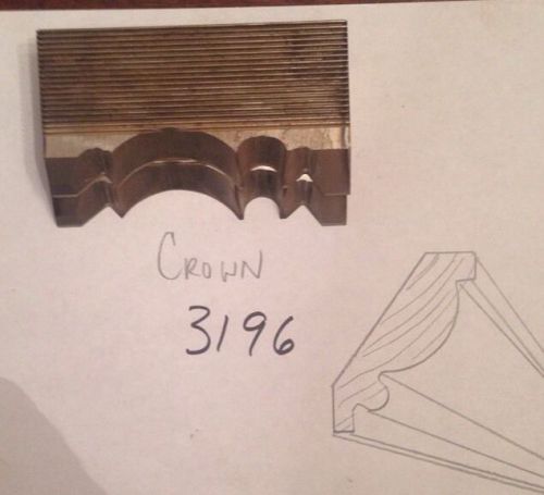Lot 3196 Crown  Moulding Weinig / WKW Corrugated Knives Shaper Moulder