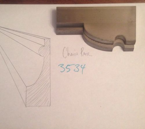 Lot 3534 Chair Rail Moulding Weinig / WKW Corrugated Knives Shaper Moulder