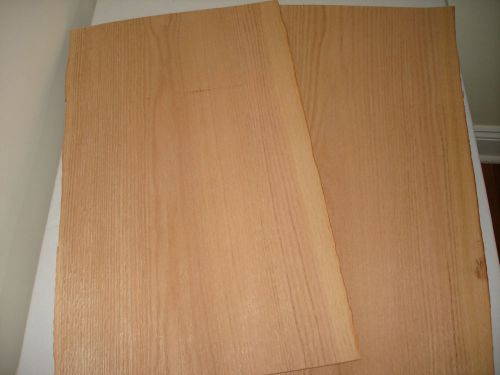 TWO VINTAGE RED OAK VENEER 13&#039;&#039; X 36&#039;&#039; X 1/20&#039;&#039; THICK OVER 40 YEARS OLD NOS