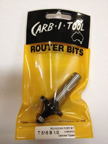 CARB-I-TOOL T 516 B 12.7mm RADIUS x  1/2 ” CARBIDE TIPPED ROUNDING OVER ROUTER BIT