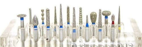 Dental Diamond FG High Speed Burs for Porcelain Shouldered Abutment 1.6mm -16pcs
