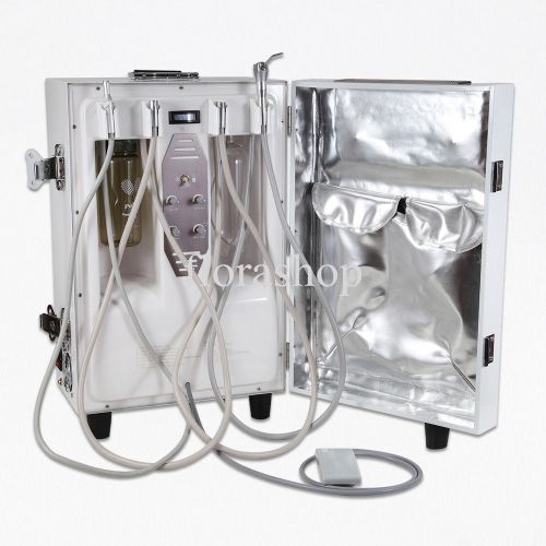 Dental Portable Unit Operational Box Computer Controlled White Steel CE 220V