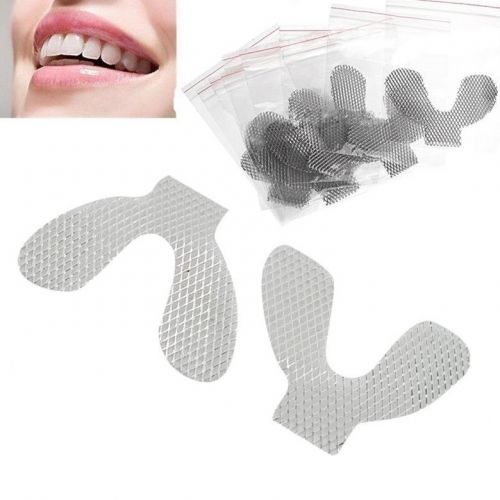 Silver 10pcs dental metal net strengthen dental impression trays for upper teeth for sale