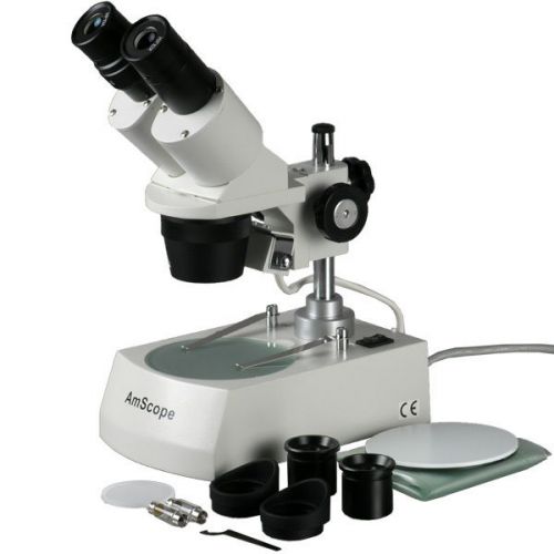 Student forward binocular stereo microscope 10x-20x-30x-60x for sale