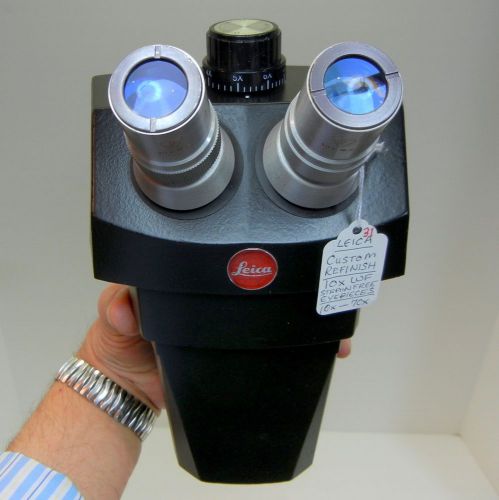 LEICA Stereo Zoom Microscope SZ7 Max Mag 70X Custom Refinish BEAUTIFUL IMAGE #31
