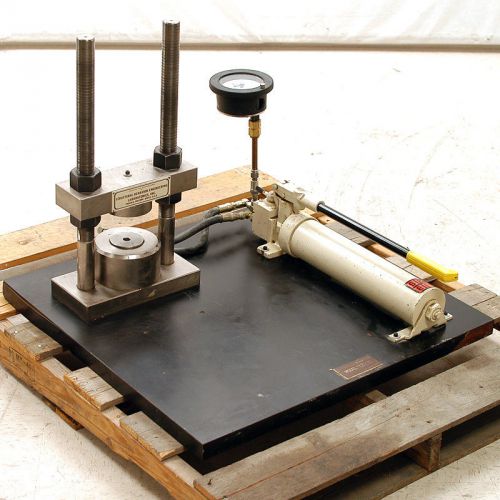 Sbel plt-75 1/2 ton manual hydraulic sample prep preparation press 50mm stroke for sale