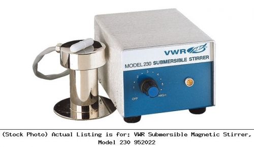 Vwr submersible magnetic stirrer, model 230 952022 laboratory apparatus for sale