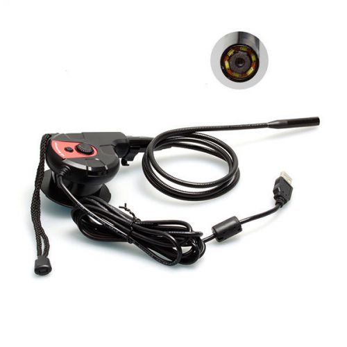 Usb endoscope borescope inspection dia 8.5mm flexible tube scope camera 6 led for sale