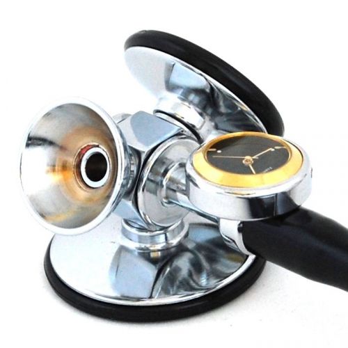 Unique triple head cardiology stethoscope black for sale