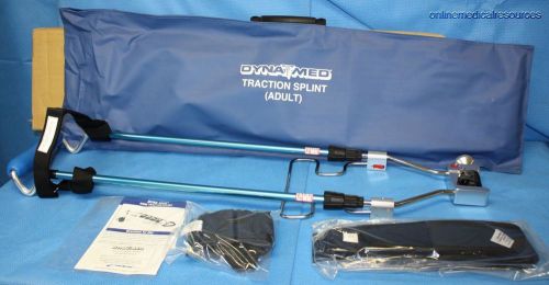 DYNA MED HARE Adult Traction Splint Lower Extremity Straps Case SI008 NEW