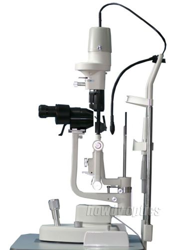 New Quality Ophthalmic Optical Slit Lamp Microscope 2 Magnifications LED Light
