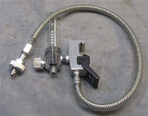 Airflow meter with clamp and hose
