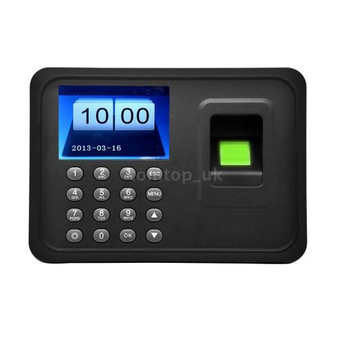2.4&#034; USB Biometric Fingerprint Time Attendance Clock Machine Office Recorder