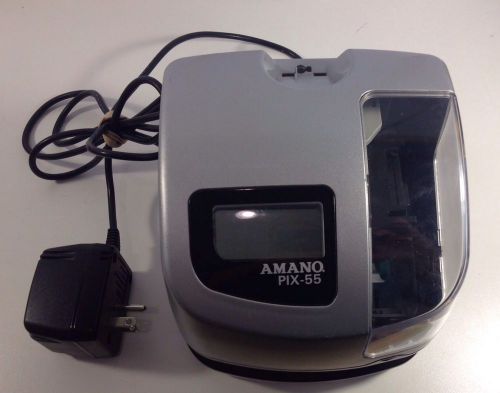 Amano PIX-55 Electronic Time Stamp Recorder ATOMIC Time Clock Machine