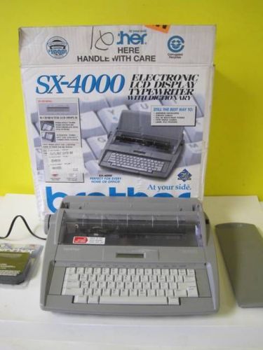 Brother SX-4000 Portable Electronic LCD Display Typewriter Word Processor Used