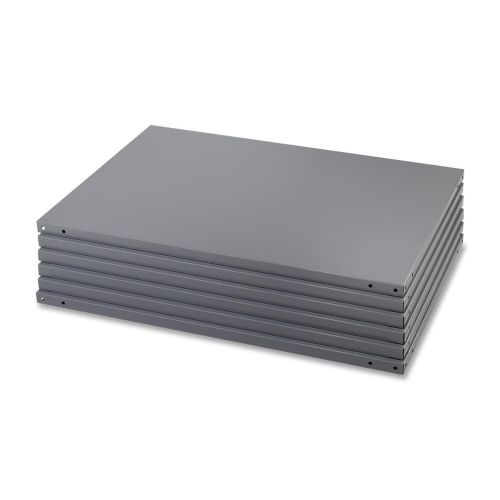 Heavy-Duty Industrial Steel Shelving, Six-Shelf, 36w x 24d, Dark Gray