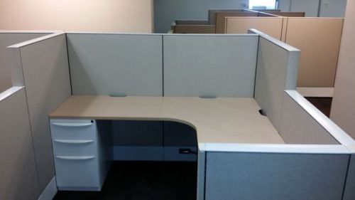 Haworth premise 6&#039;x6&#039; hi-lo 44&#034;-54&#034; cubicle work stations in southern california for sale
