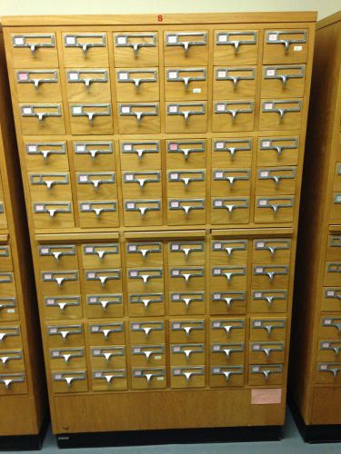 72 Drawer Library Museum File Cabinet-Oak hardwoods  Asking $750.00