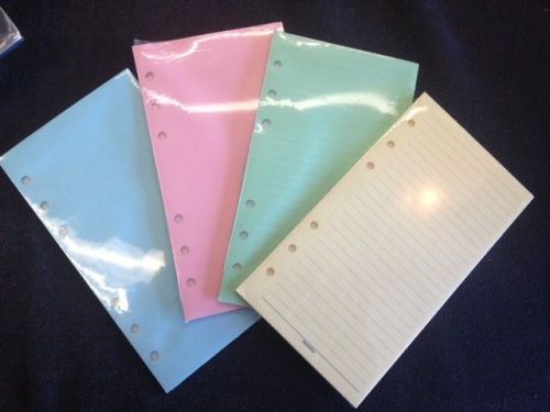 Filofax Compatible (Personal Sz) Yellow Inserts~New in Wrapper w/ Free Shipping!