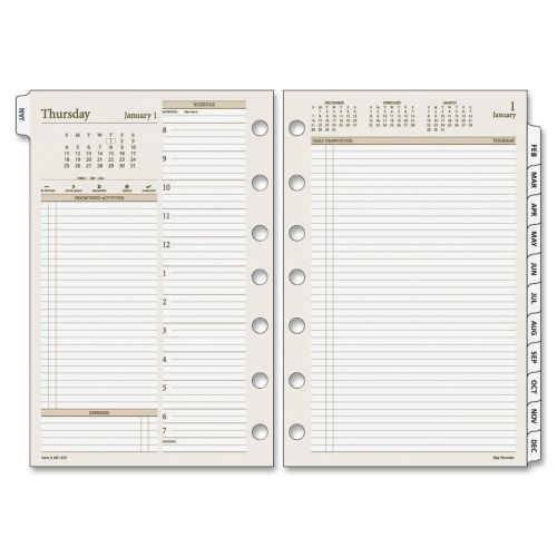 2015 Day Runner PRO Planning Page - Daily - 5.5&#034;x8.5&#034; - 1 Year - White