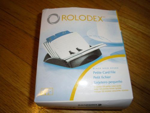 .New ! Rolodex 67060 Open Card File,125-Card Capacity,4-1/8&#034;x2&#034;x4-3/4&#034;, Black