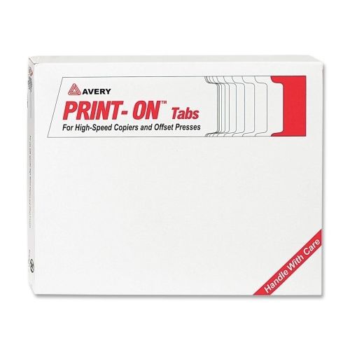 Avery 3-Hole Punched Copier Tabs - 8.5&#034;x11&#034; - 150/Box - White Tab