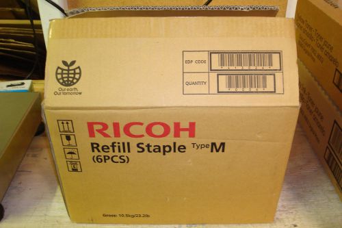 413026 RICOH STAPLE TYPE M CASE OF 6 BOXES *5 CARTRIDGES PER BOX-YIELDS 25,000*
