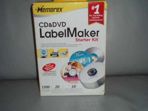 New CD and DVD label maker starter kit Memorex