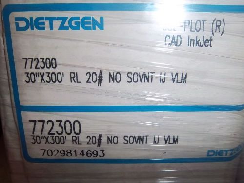 Dietzgen 772300  - 20 lb Solventless Ink Jet Vellum 30” x 300’ Roll