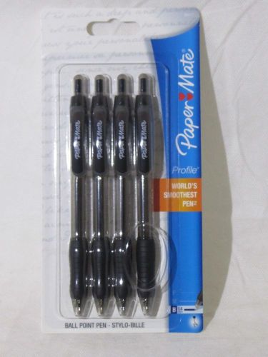 Paper Mate® Profile™ Retractable Ballpoint Pens 1.4 mm Bold Point Black Ink