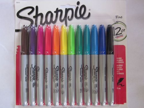 NEW Sharpie 12ct Fine Markers Assorted Colors