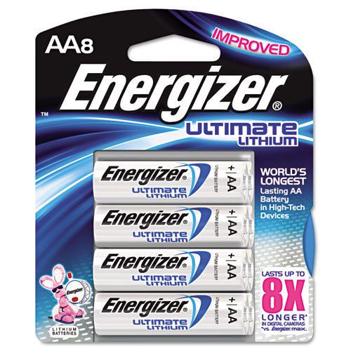 Energizer e Lithium Batteries, AA, 8 Batteries/Pack, PK - EVEL91BP8