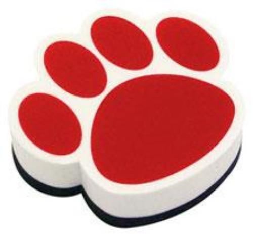 Ashley Productions Red Paw Magnetic Whiteboard Eraser