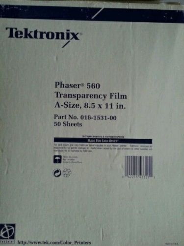Tektronix Phaser 560 Transparency Film  Film A -size,8.5 x 11 in. 50 sheets