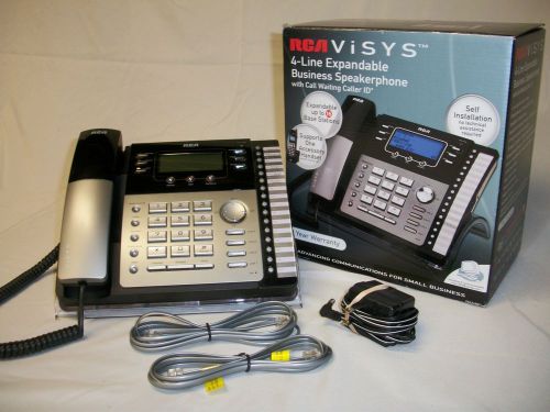 RCA 25424RE1 Four Line Business Telephone Expandable with Power Adapter
