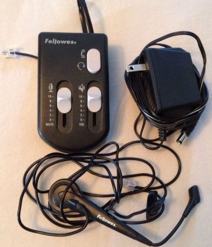 Fellowes Telephone Headset Amplifier With Headset &amp; Power Supply