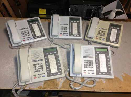 LOT OF 5  Comdial Impact 8024S-PT Display Telephone LOT OF 5  Some Discoloration
