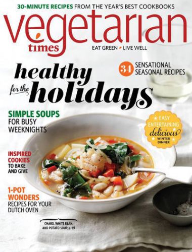 Vegetarian Times Magazine Print Subscription-1 year-9 issues per year