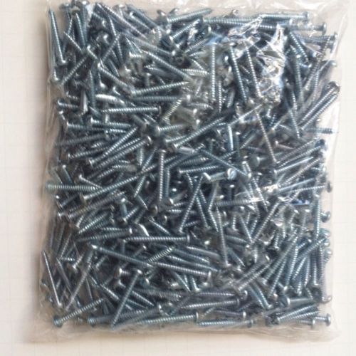 Slotted Head Self Tapping Steel Screws 8x1-1/4&#034;  Lot Of 500 Pieces
