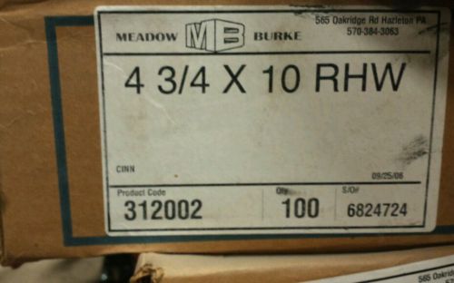 MEADOW BURKE 312002 Snaptie 4 3/4 x 10  RHw 1 x 1 box of 100