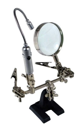SE 1013FL Helping Hand Magnifier with LED Light Brand New!