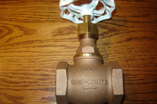 New brass globe valve 1 1/4 inch  ips red- white  japan for sale