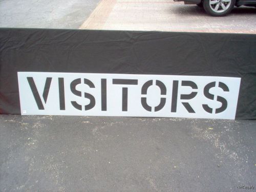 New - parking lot stencil - 12&#034; letters - &#034;visitors&#034; for sale
